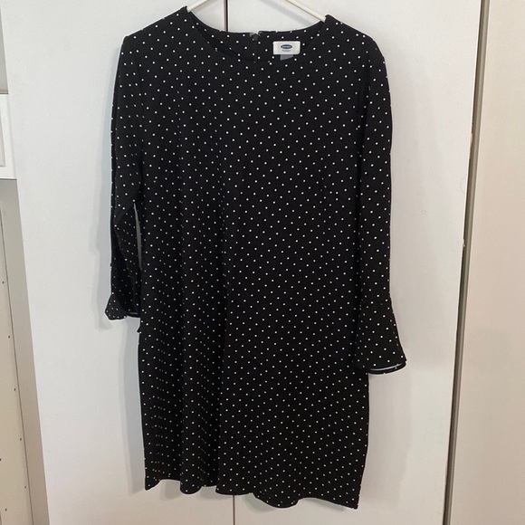 Old Navy Dresses & Skirts - Old Navy black and white polkadot, dress, size L
